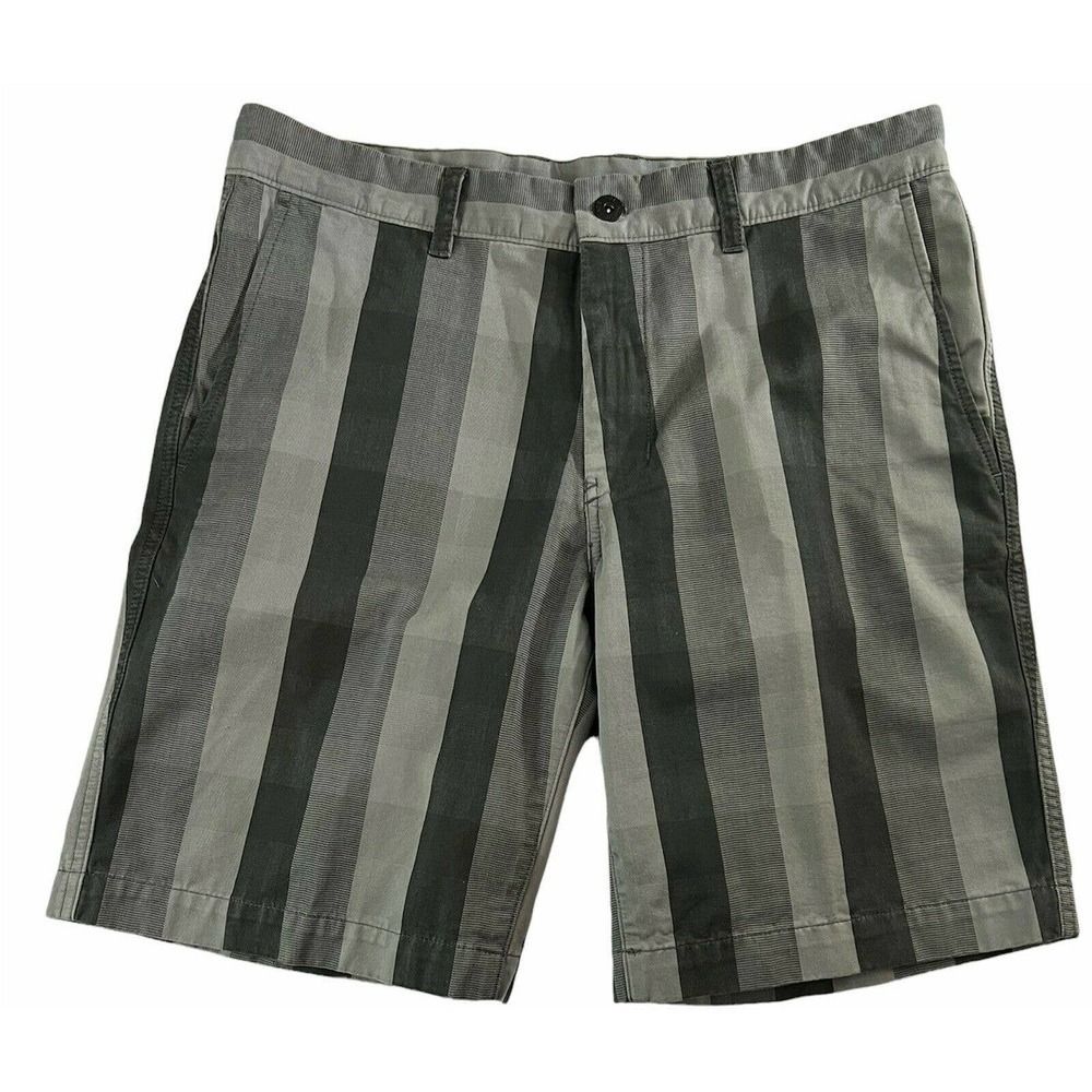 The North Face Mens Cotton Stretch Black Gray Hiking Outdoor Shorts Sz 34